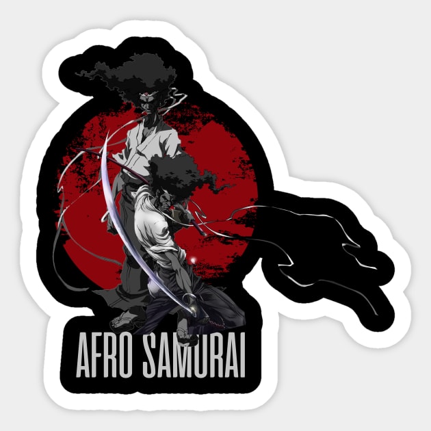 afro dark samurai Sticker by kalush club